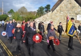 The Royal British Legion leads village Groups into the Village