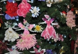 2014 BRIGHSTONE CHRISTMAS TREE FESTIVAL. ANGEL DETAIL FROM BRIGHSTONE CHURCH