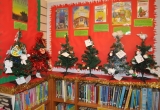 Childrens Trees in Brighstone Library - Picture by Paul Bradley